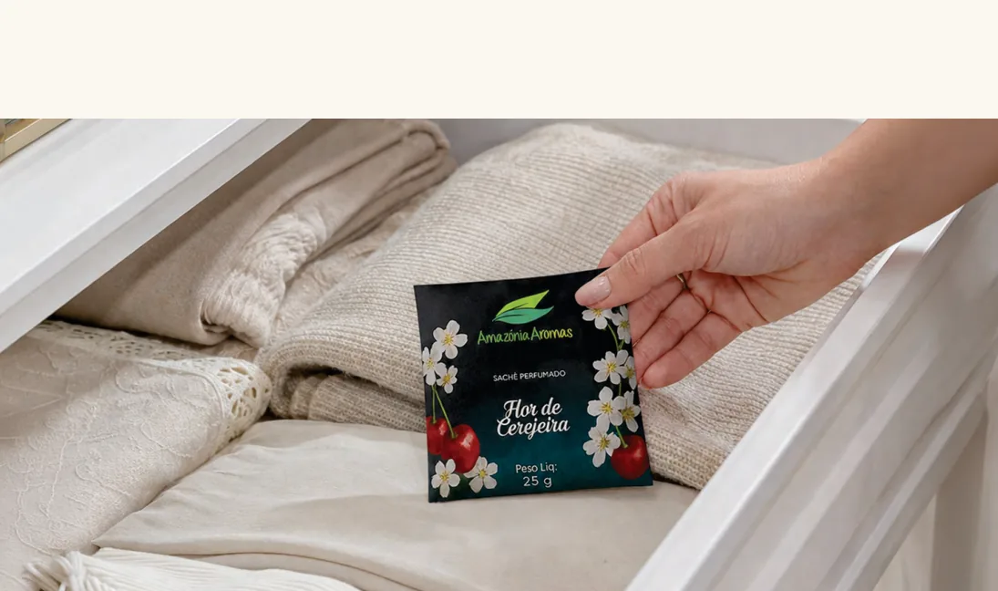 Sachês perfumados Amazônia Aromas